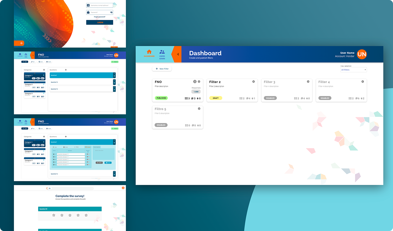 Mockup del proyecto Impact Suite
