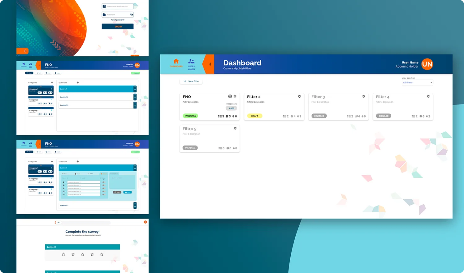 Mockup del proyecto Impact Suite