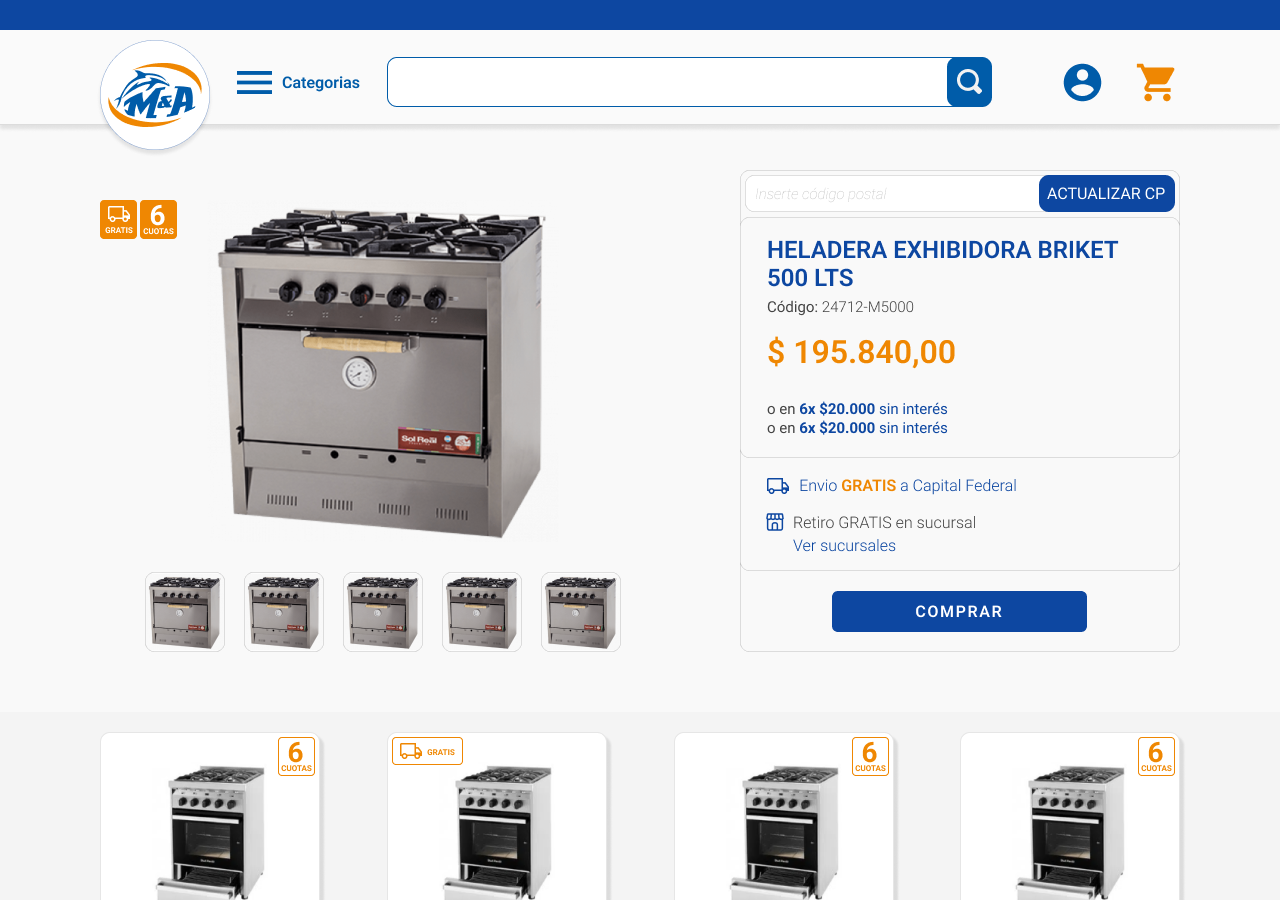 Interna de producto — Ficha técnica y contacto comercial