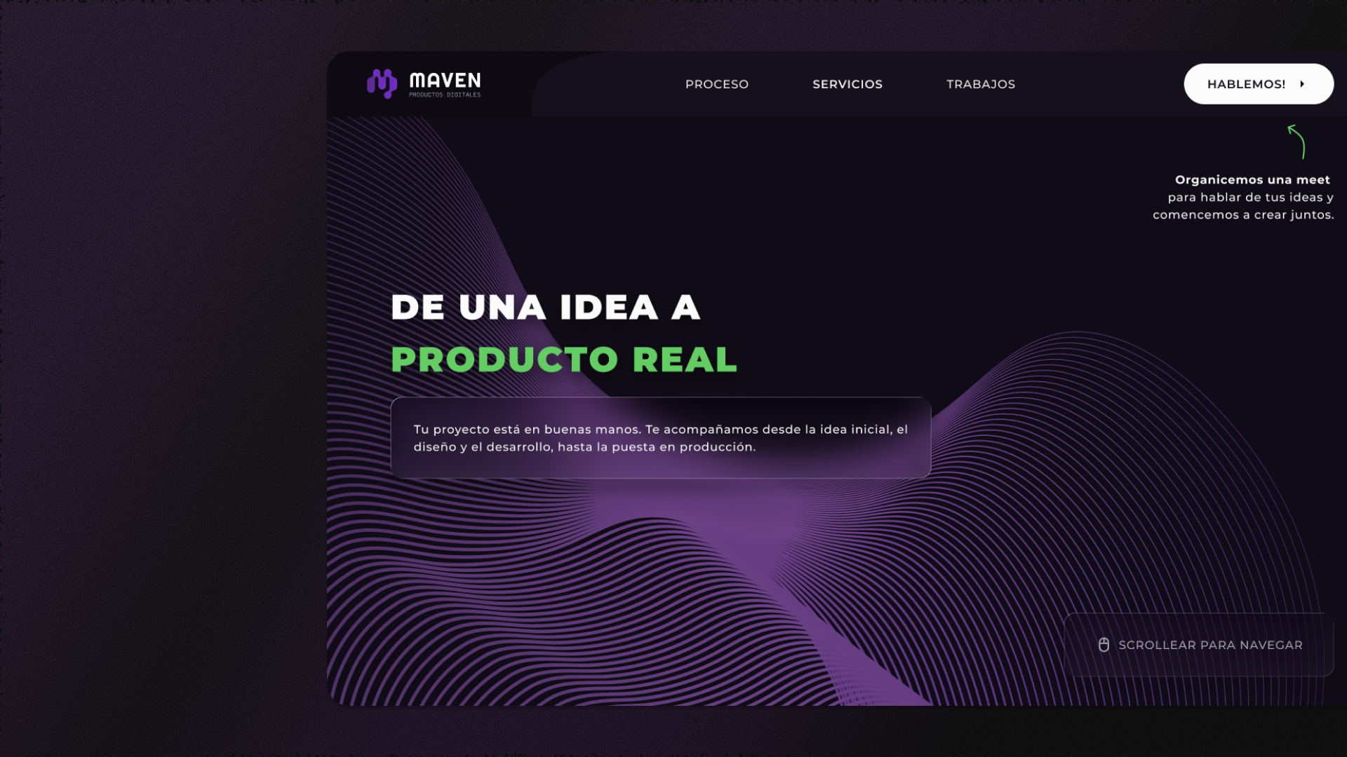 Mockup del proyecto MAVEN