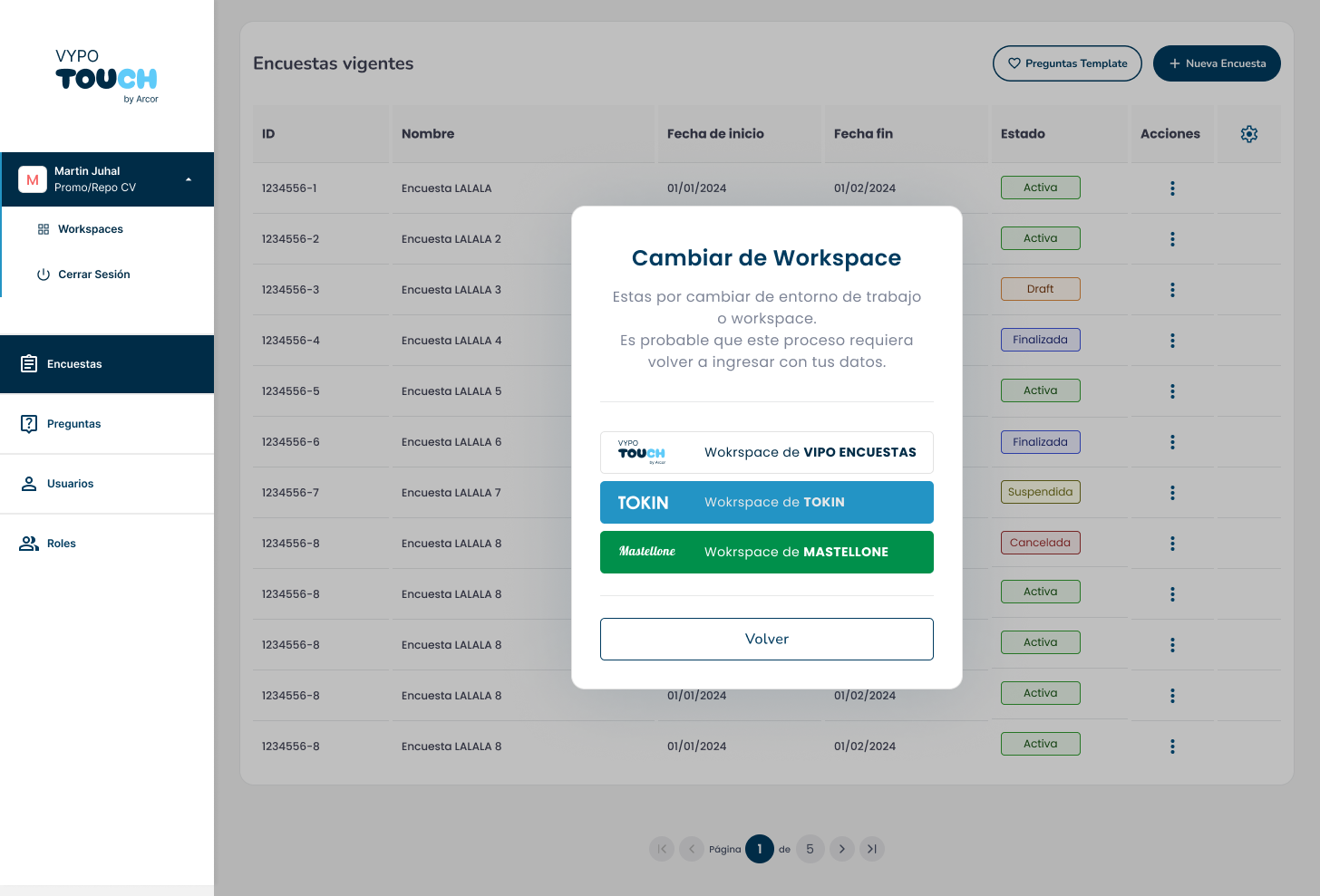 Workspaces multi-empresa